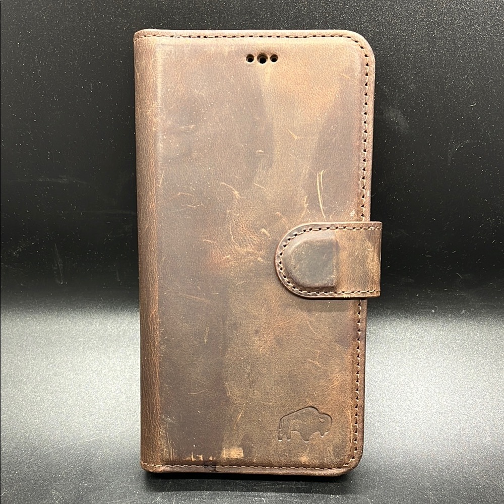 Blackbrook Brown Leather IPhone Phone Case With Built in Wallet